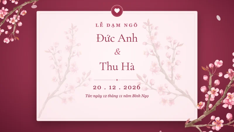 Mẫu video dạm ngõ Anh đào của ZenMotion