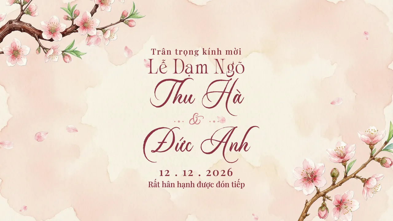 Mẫu video dạm ngõ Đào xuân của ZenMotion