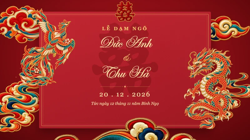 Mẫu video dạm ngõ Long phụng thêu của ZenMotion