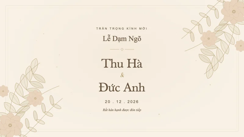 Mẫu video dạm ngõ Ánh ngọc của ZenMotion