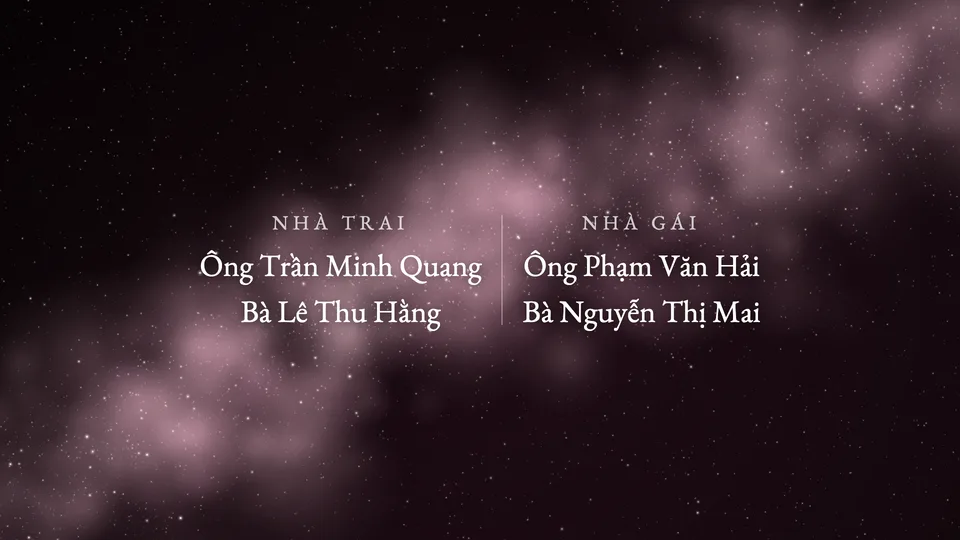 Slide Gia đình hai bên trên màn hình LED