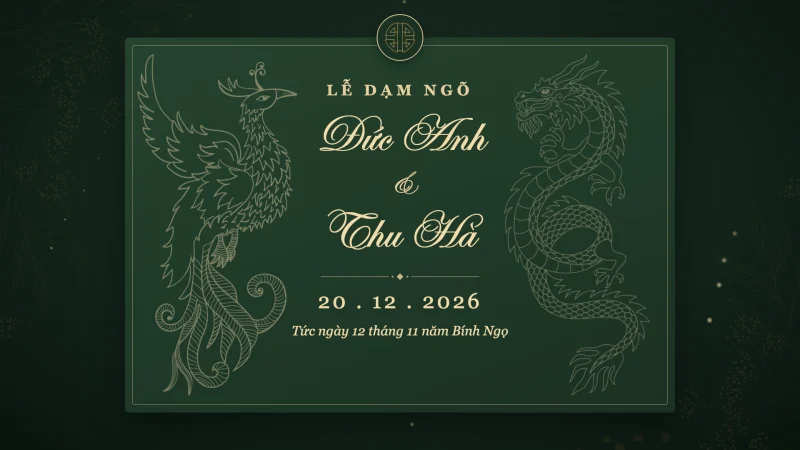 Mẫu video dạm ngõ Long phụng xanh của ZenMotion
