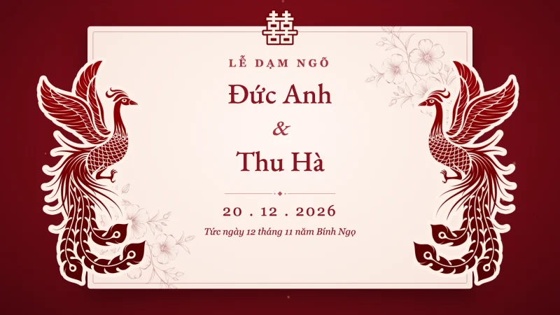 Mẫu video dạm ngõ Song phụng của ZenMotion
