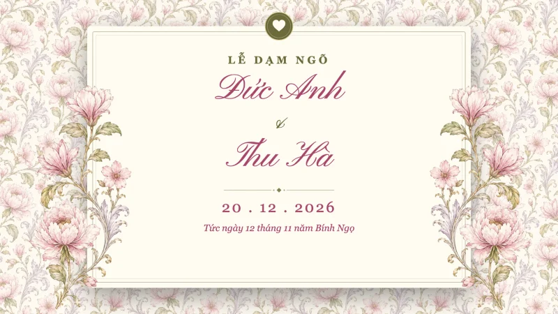 Mẫu video dạm ngõ Bạch sứ hồng của ZenMotion
