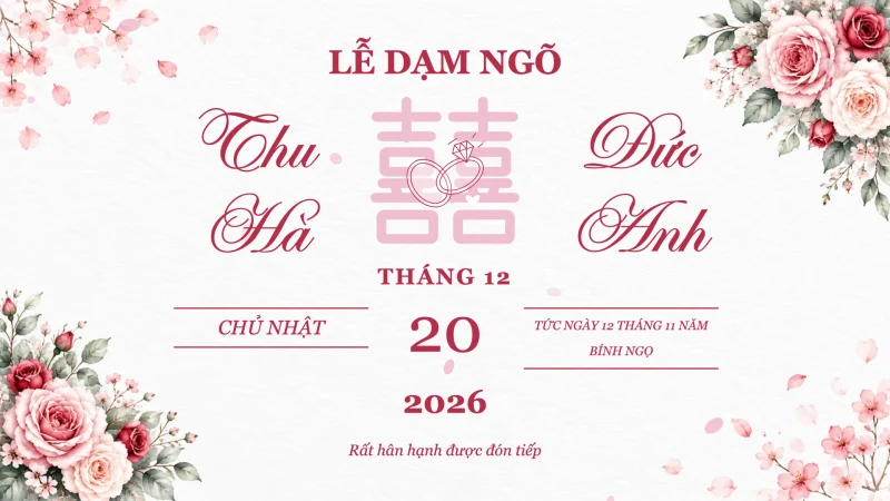 Mẫu video dạm ngõ Hồng duyên của ZenMotion