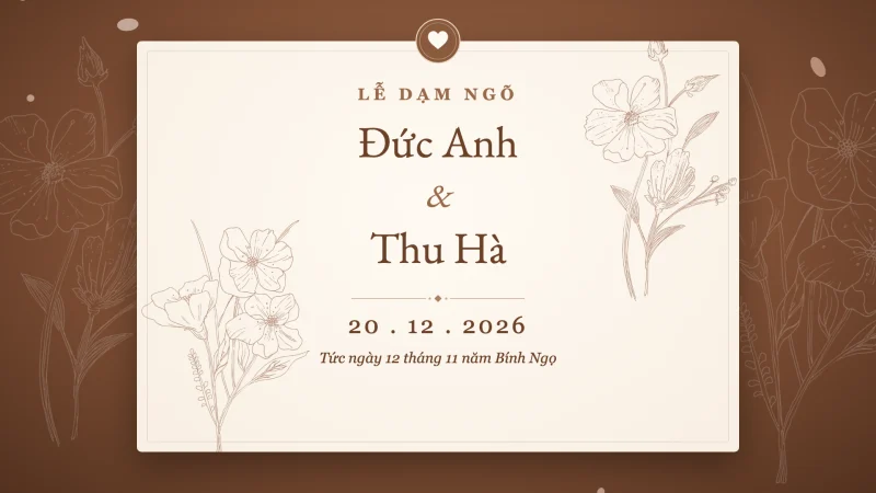 Mẫu video dạm ngõ Hoa lụa của ZenMotion