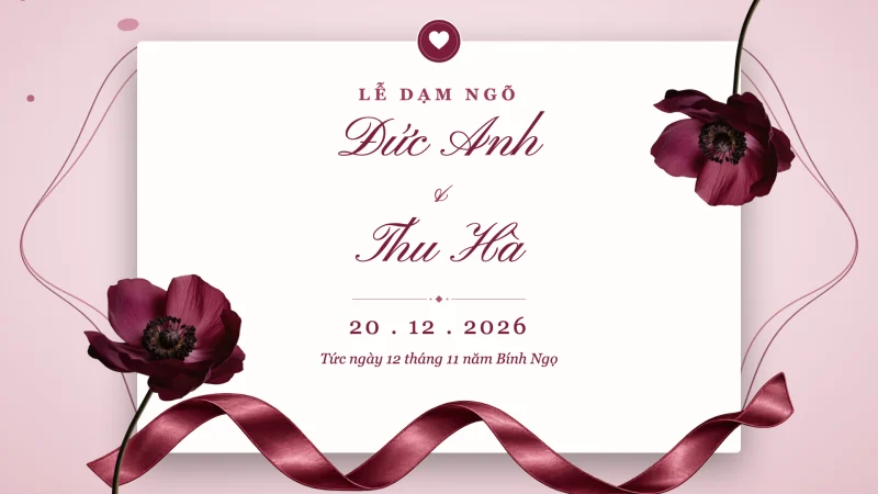 Mẫu video dạm ngõ Tơ duyên đỏ của ZenMotion