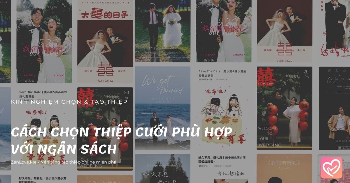 Cách Chọn Thiệp Cưới Phù Hợp Với Ngân Sách (Chuẩn & Tiết Kiệm)