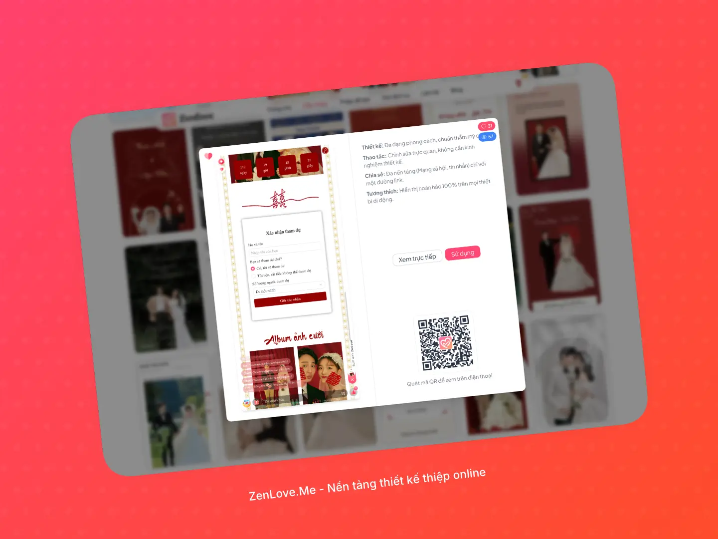 mẫu thiệp có rsvp