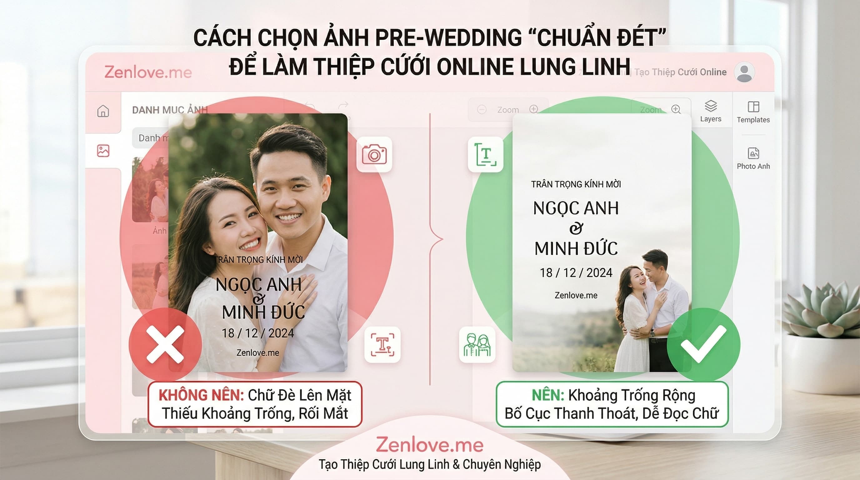 Cách Chọn Ảnh Pre-wedding "Chuẩn Đét" Để Làm Thiệp Cưới Online Lung Linh