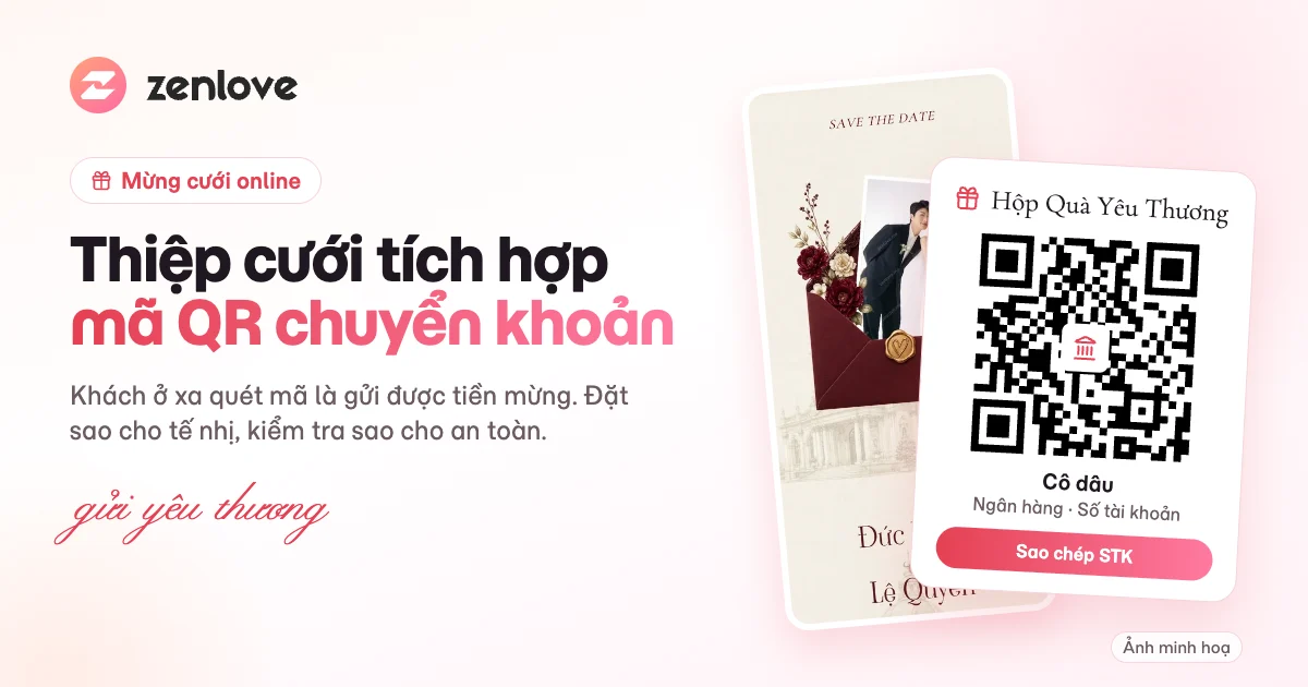 Thiệp Cưới Tích Hợp Mã QR Chuyển Khoản: Cách Làm Tế Nhị Và An Toàn Thiệp Cưới Tích Hợp Mã QR Chuyển Khoản: Cách Làm Tế Nhị Và An Toàn
