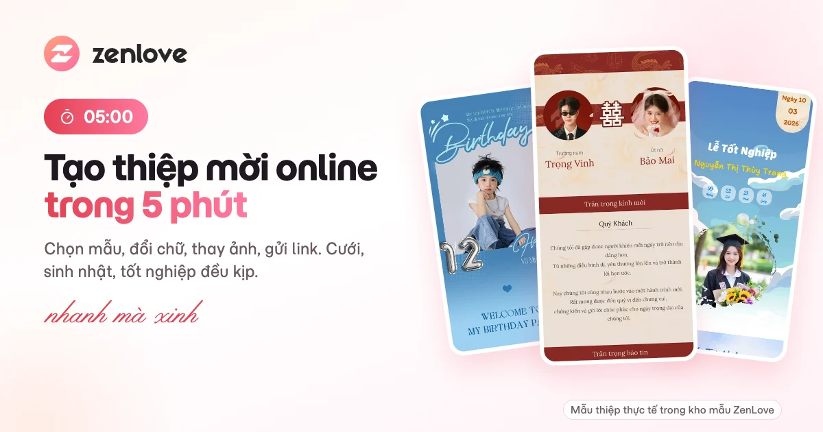 Tạo Thiệp Mời Online Trong 5 Phút: Cách Làm Nhanh Cho Mọi Dịp