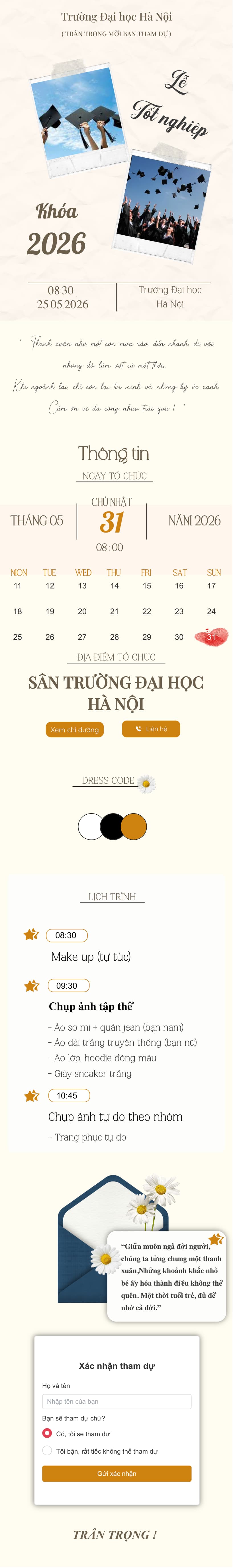 Thiệp cưới online miễn phí - Thiệp Tốt Nghiệp 07 Premium | Zenlove