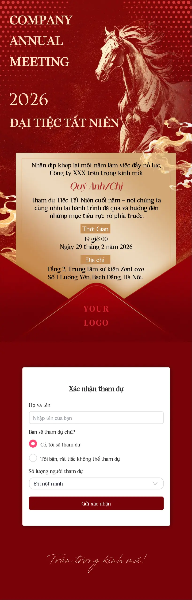 Thiệp cưới online miễn phí - Thiệp Tất Niên 02 | Zenlove
