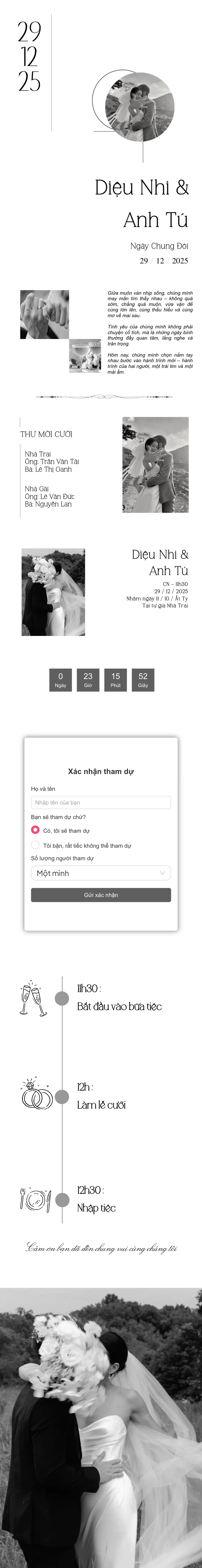 Thiệp cưới online miễn phí - Thiệp Cưới 23 Pre | Zenlove