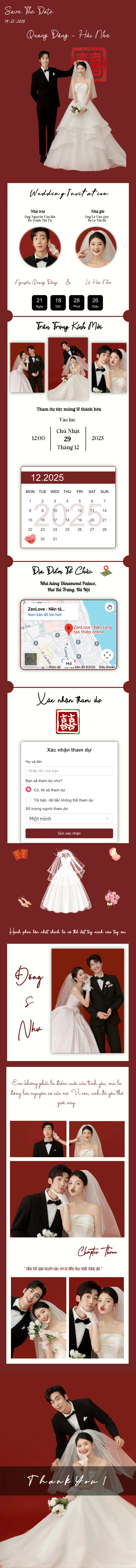 Thiệp cưới online miễn phí - Thiệp Cưới 25 Pre | Zenlove