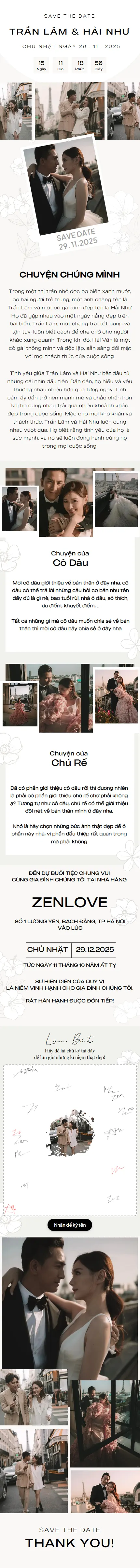 Thiệp cưới online miễn phí - Thiệp Cưới 41 Pre | Zenlove